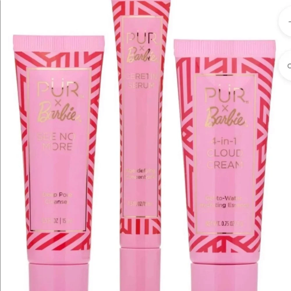 PUR X Barbie Signature 3-Piece Skincare Sampler CLEAN BEAUTY NIB